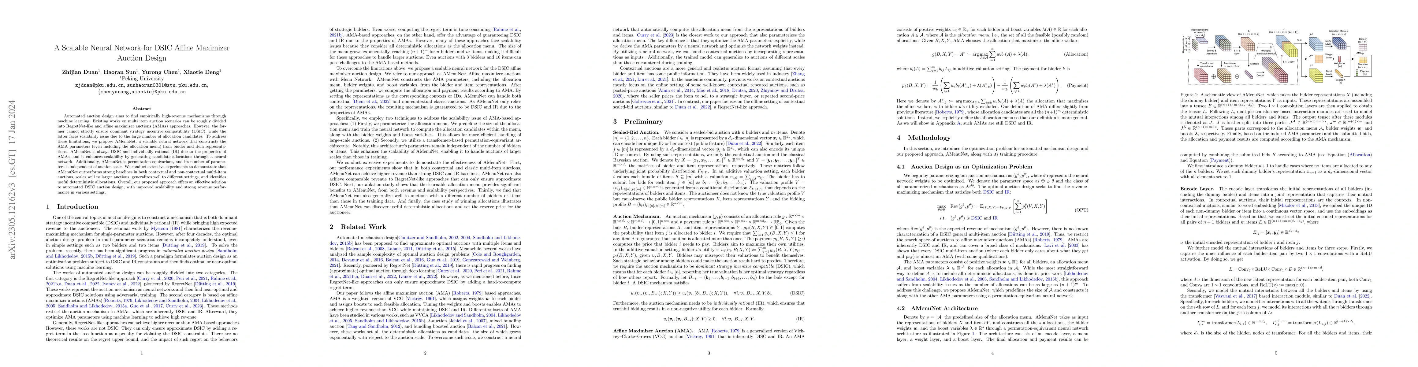 Thumbnail for A Scalable Neural Network for DSIC Affine Maximizer Auction Design