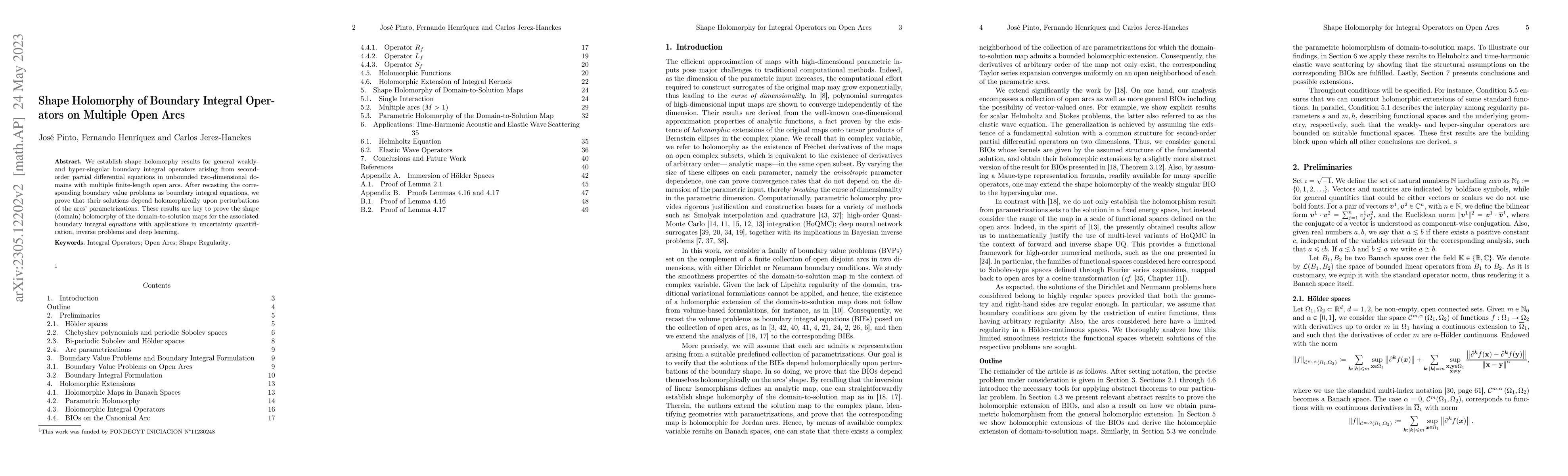 Thumbnail for Shape Holomorphy of Boundary Integral Operators on Multiple Open Arcs