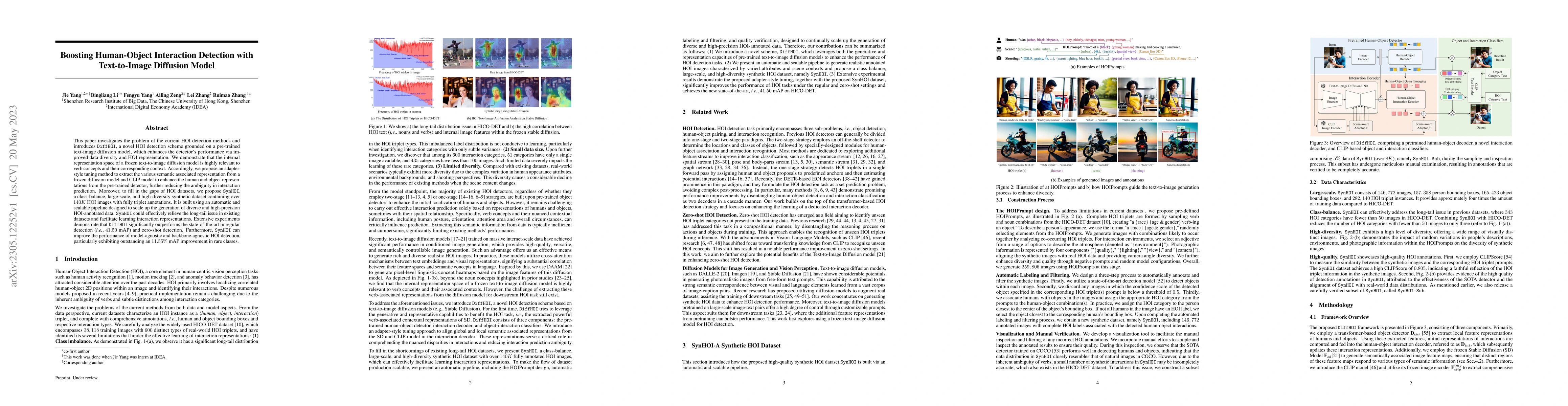 Thumbnail for Boosting Human-Object Interaction Detection with Text-to-Image Diffusion
  Model