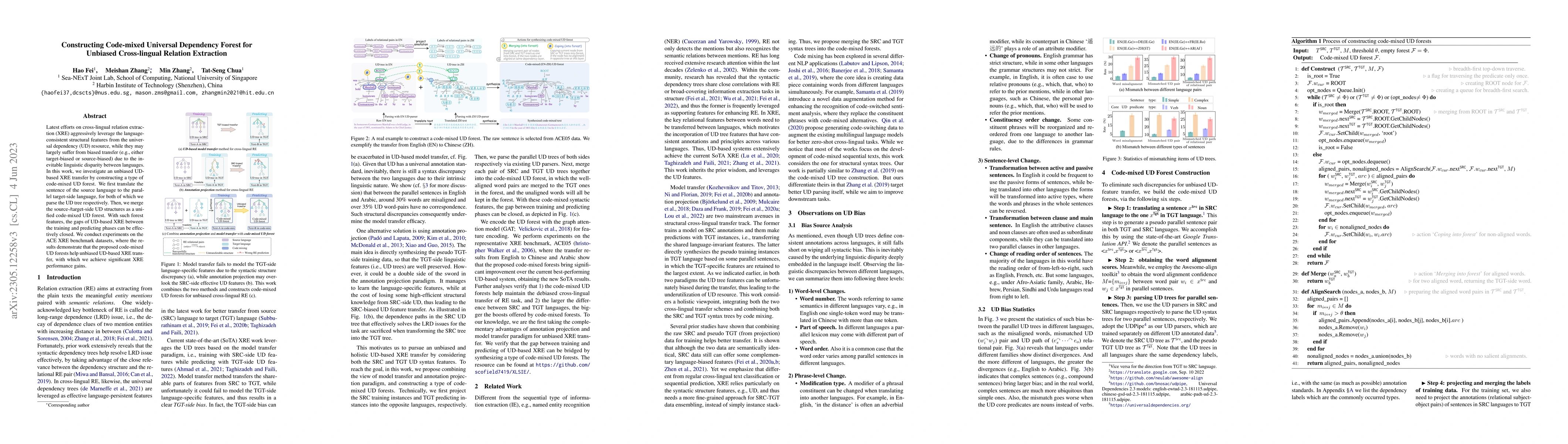 Thumbnail for Constructing Code-mixed Universal Dependency Forest for Unbiased
  Cross-lingual Relation Extraction