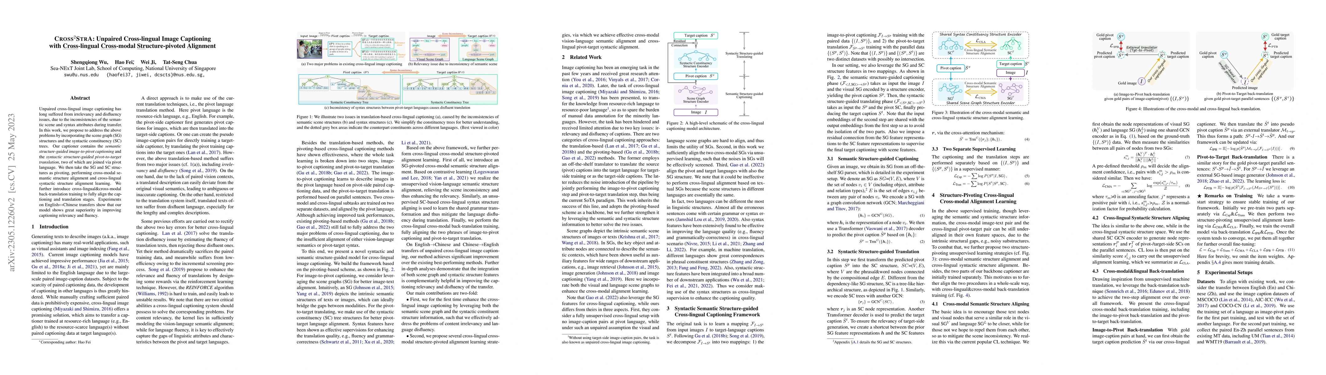 Thumbnail for Cross2StrA: Unpaired Cross-lingual Image Captioning with Cross-lingual
  Cross-modal Structure-pivoted Alignment