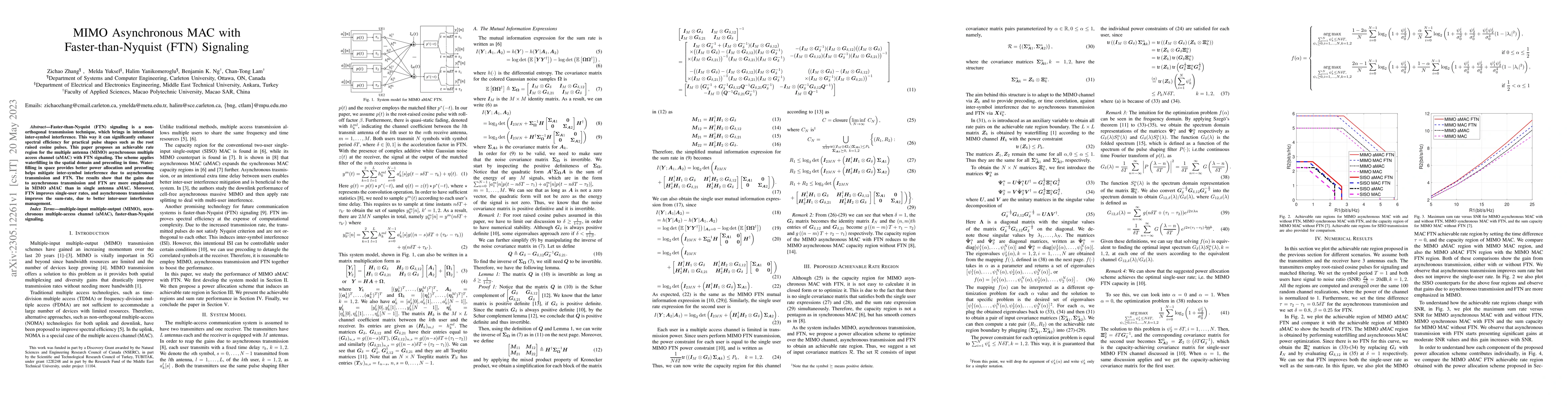 Thumbnail for MIMO Asynchronous MAC with Faster-than-Nyquist (FTN) Signaling