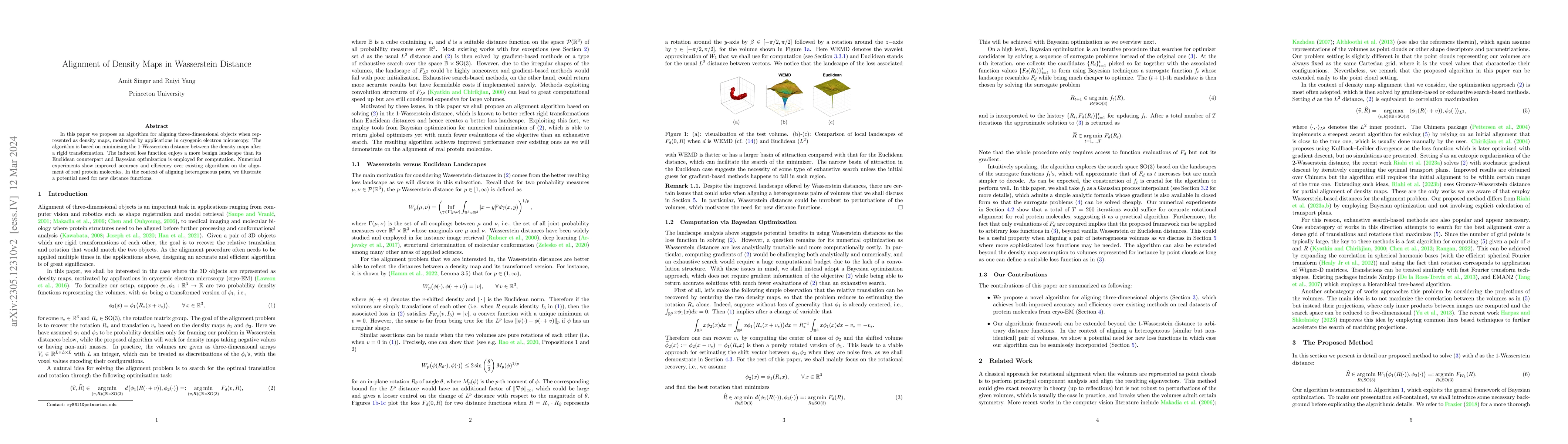 Thumbnail for Alignment of Density Maps in Wasserstein Distance