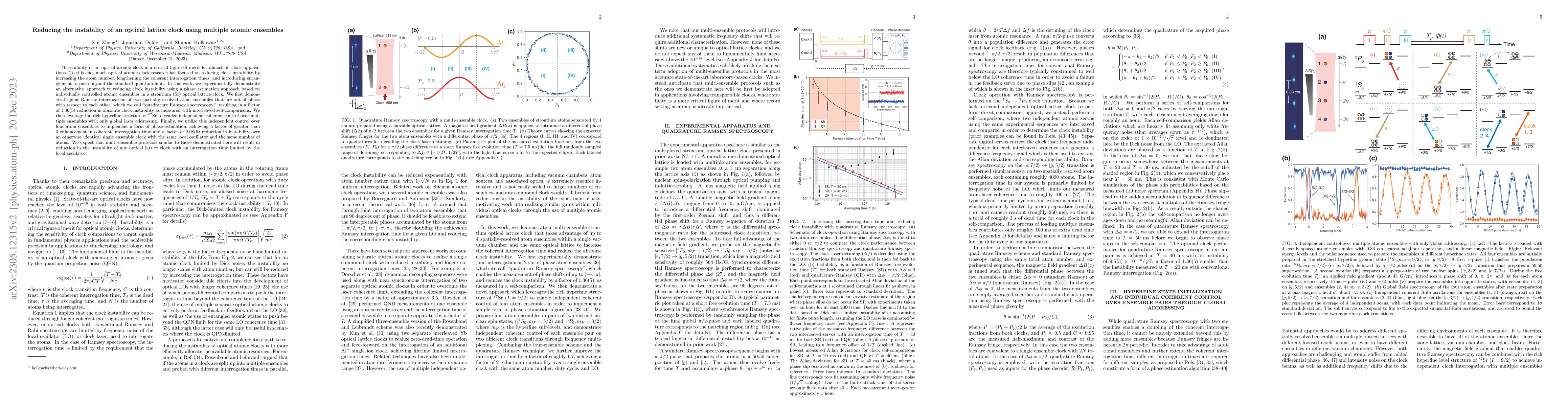 Thumbnail for Reducing the instability of an optical lattice clock using multiple
  atomic ensembles