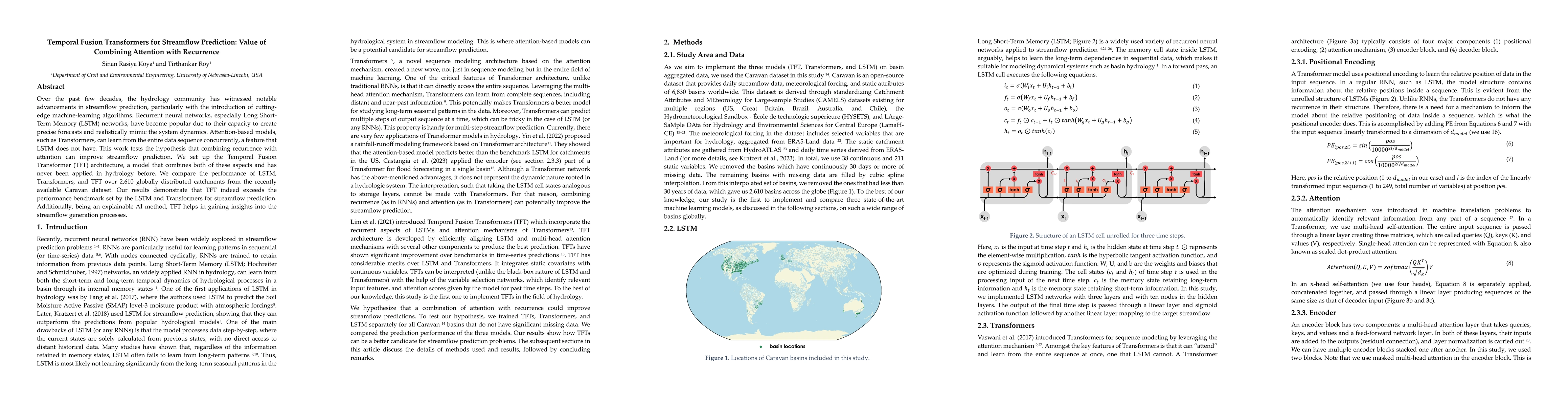 Thumbnail for Temporal Fusion Transformers for Streamflow Prediction: Value of
  Combining Attention with Recurrence