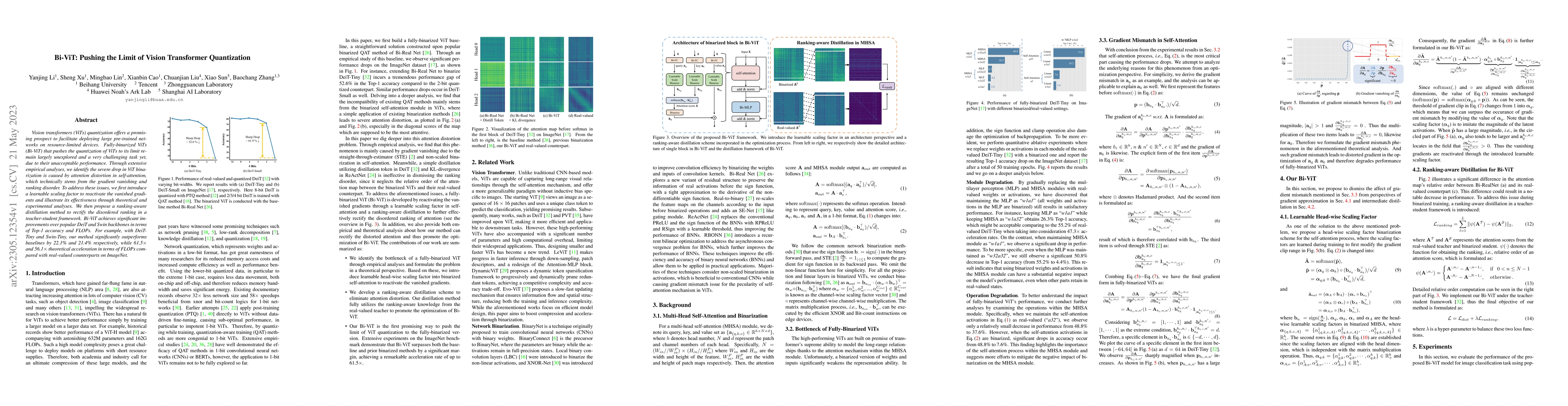 Thumbnail for Bi-ViT: Pushing the Limit of Vision Transformer Quantization