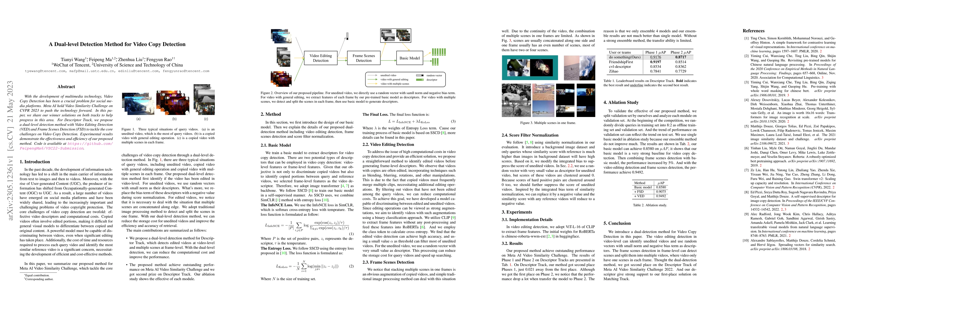 Thumbnail for A Dual-level Detection Method for Video Copy Detection