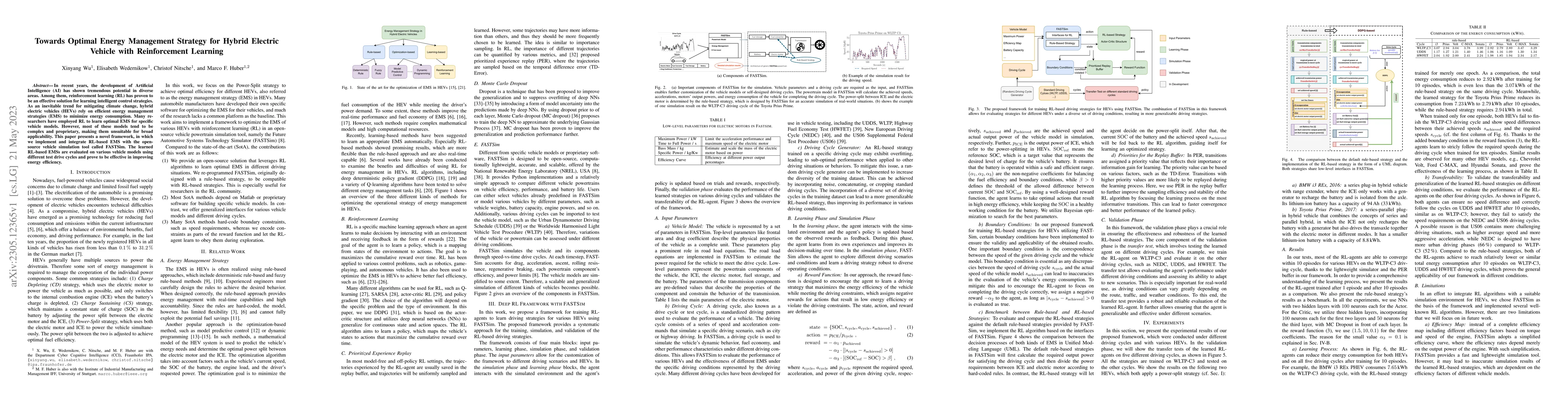 Thumbnail for Towards Optimal Energy Management Strategy for Hybrid Electric Vehicle
  with Reinforcement Learning