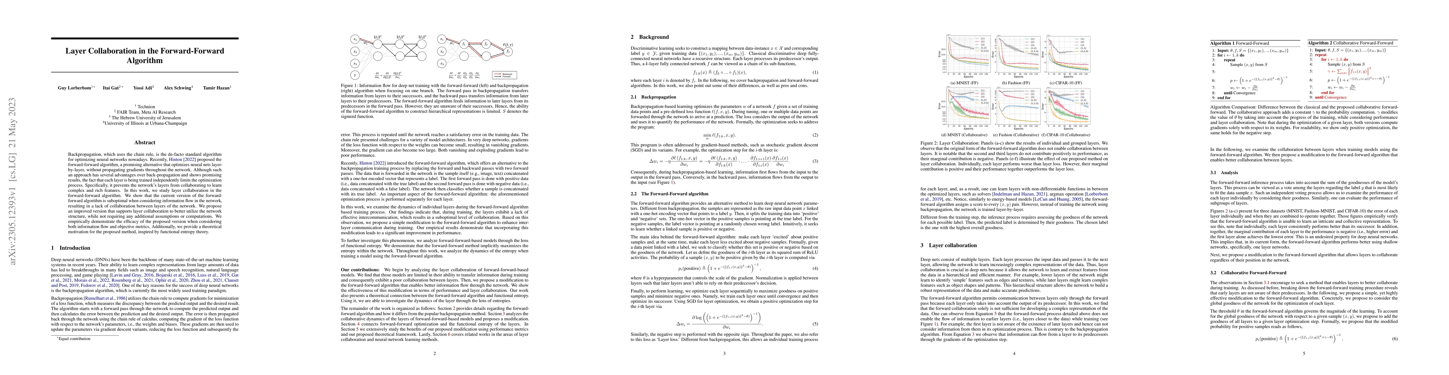 Thumbnail for Layer Collaboration in the Forward-Forward Algorithm