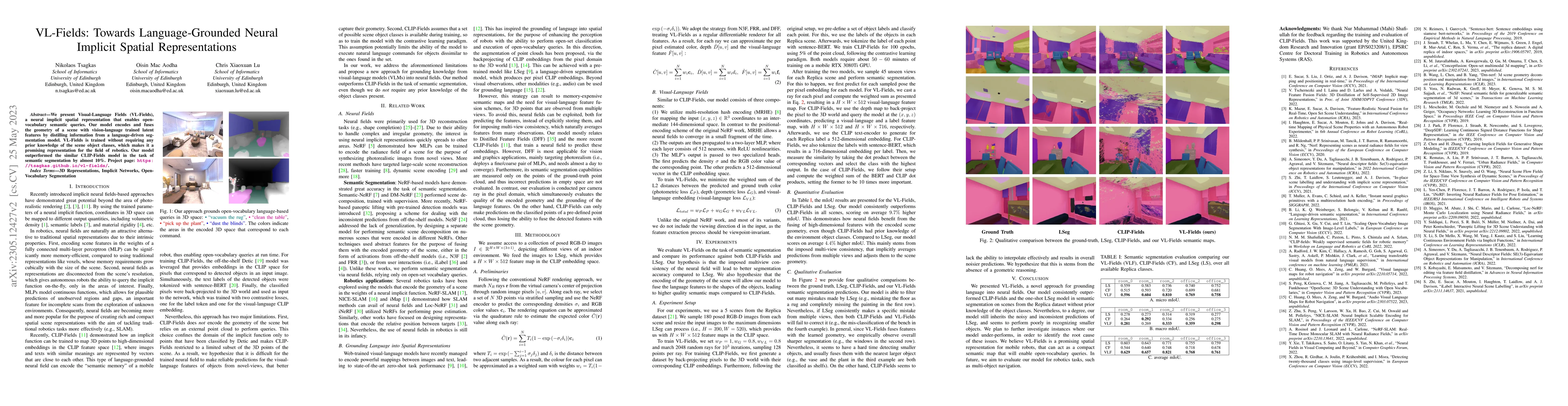 Thumbnail for VL-Fields: Towards Language-Grounded Neural Implicit Spatial
  Representations