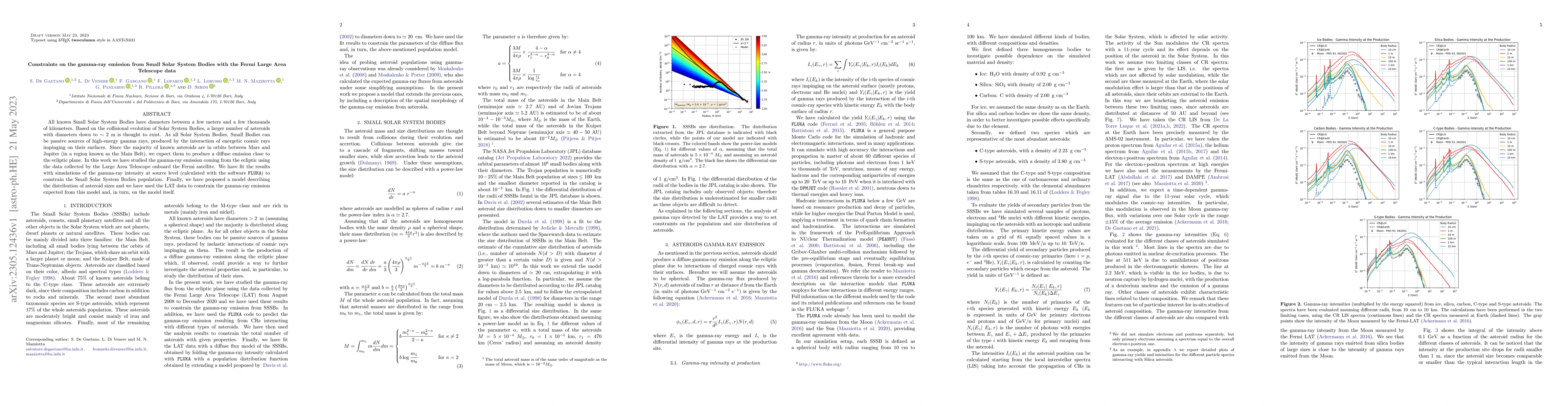 Thumbnail for Constraints on the gamma-ray emission from Small Solar System Bodies
  with the Fermi Large Area Telescope data