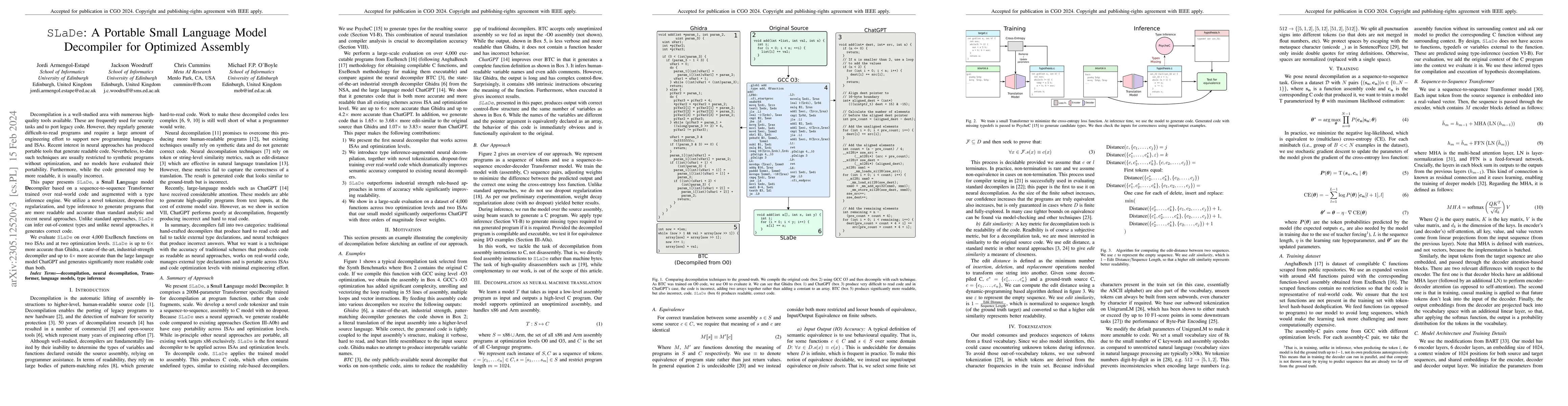 Thumbnail for SLaDe: A Portable Small Language Model Decompiler for Optimized Assembly