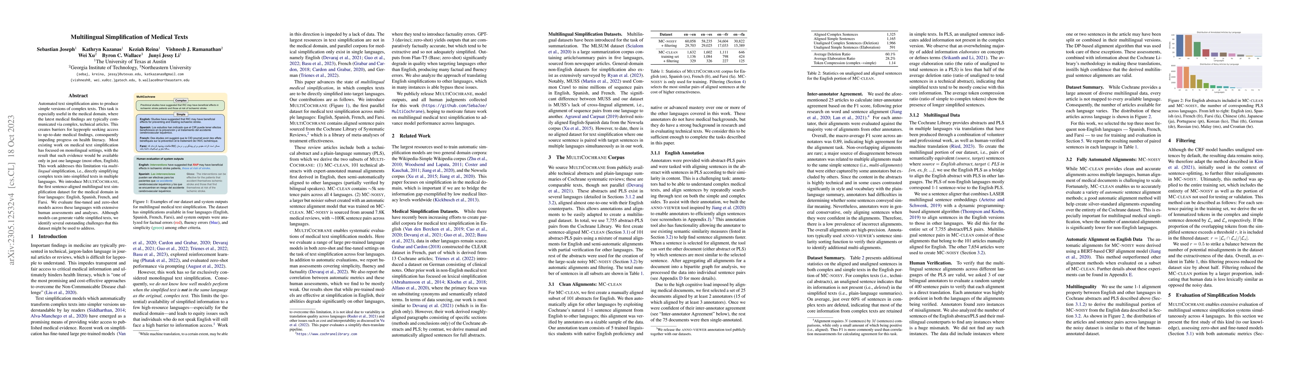 Thumbnail for Multilingual Simplification of Medical Texts