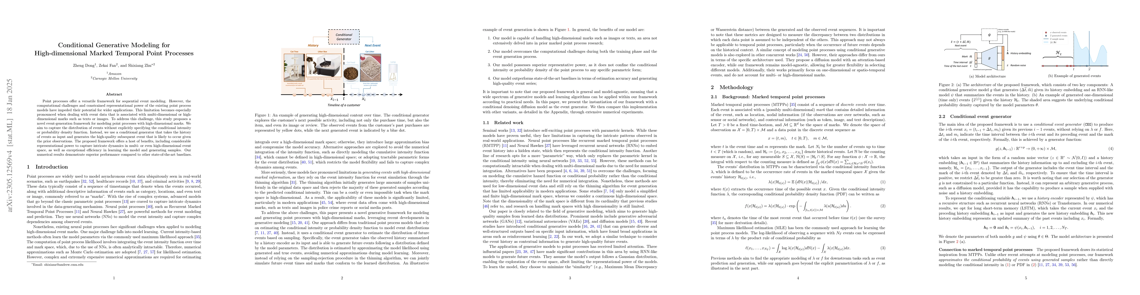 Thumbnail for Conditional Generative Modeling for High-dimensional Marked Temporal
  Point Processes