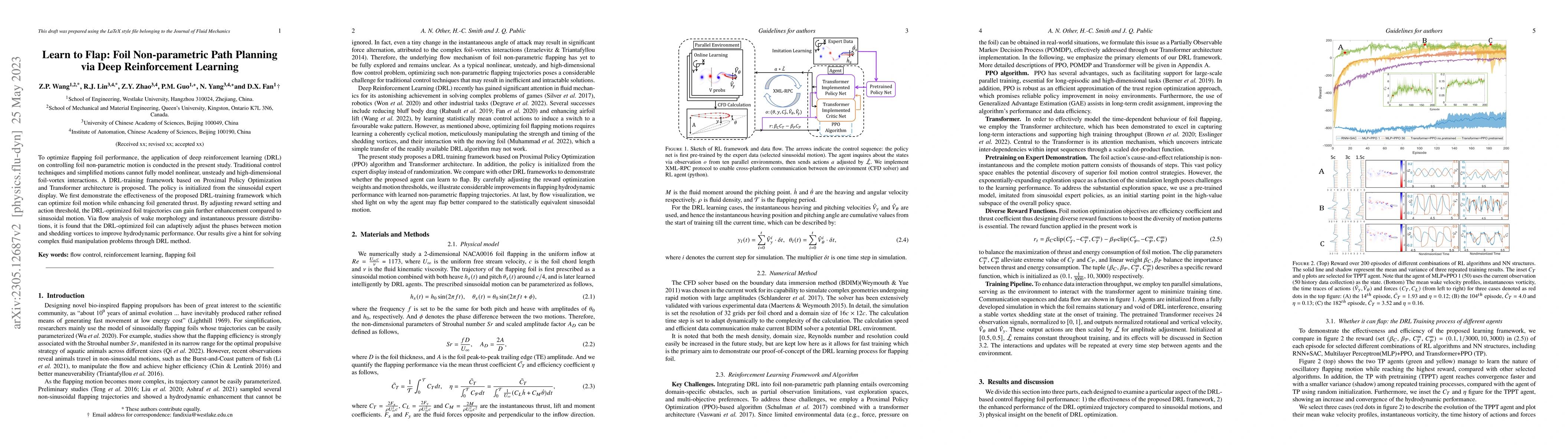 Thumbnail for Learn to Flap: Foil Non-parametric Path Planning via Deep Reinforcement
  Learning
