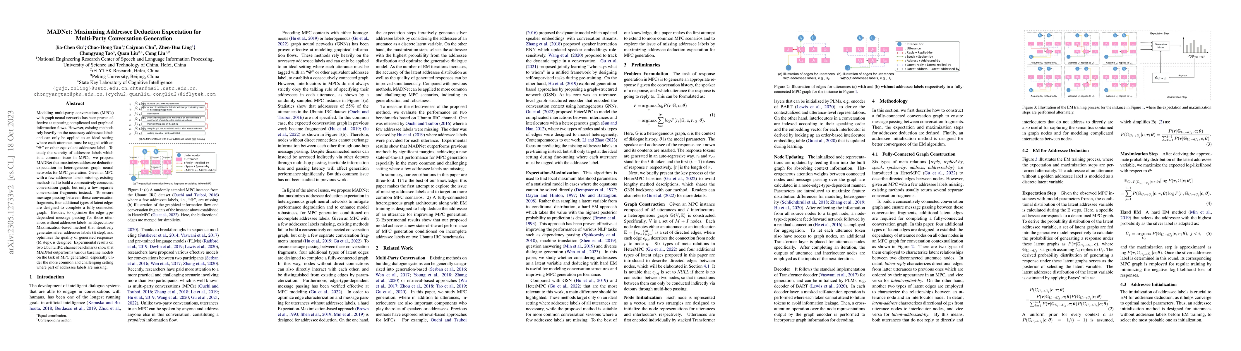 Thumbnail for MADNet: Maximizing Addressee Deduction Expectation for Multi-Party
  Conversation Generation