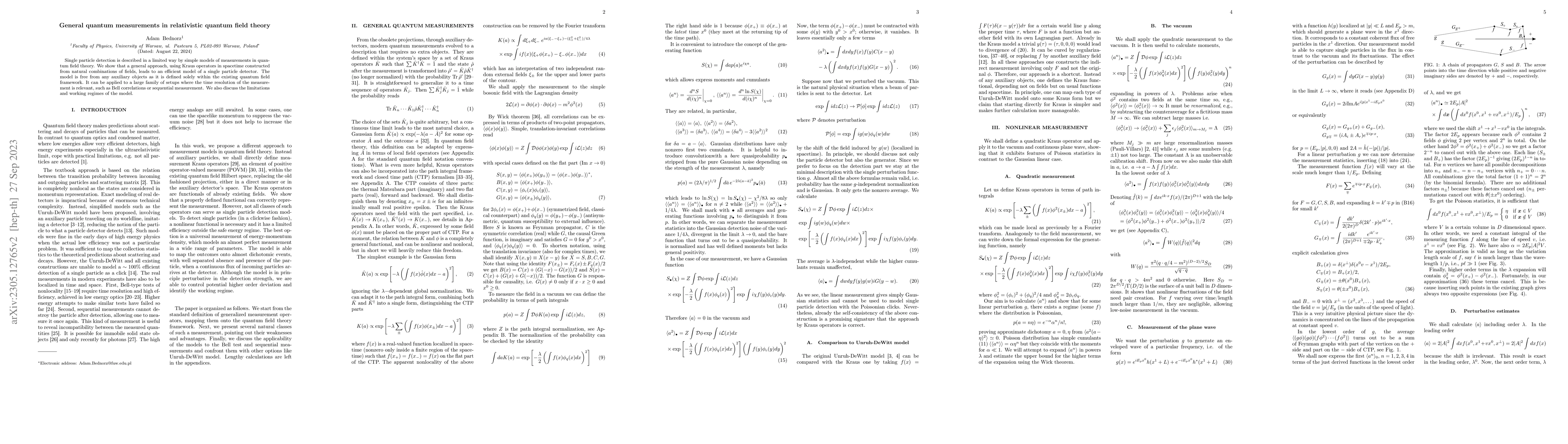 Thumbnail for General quantum measurements in relativistic quantum field theory