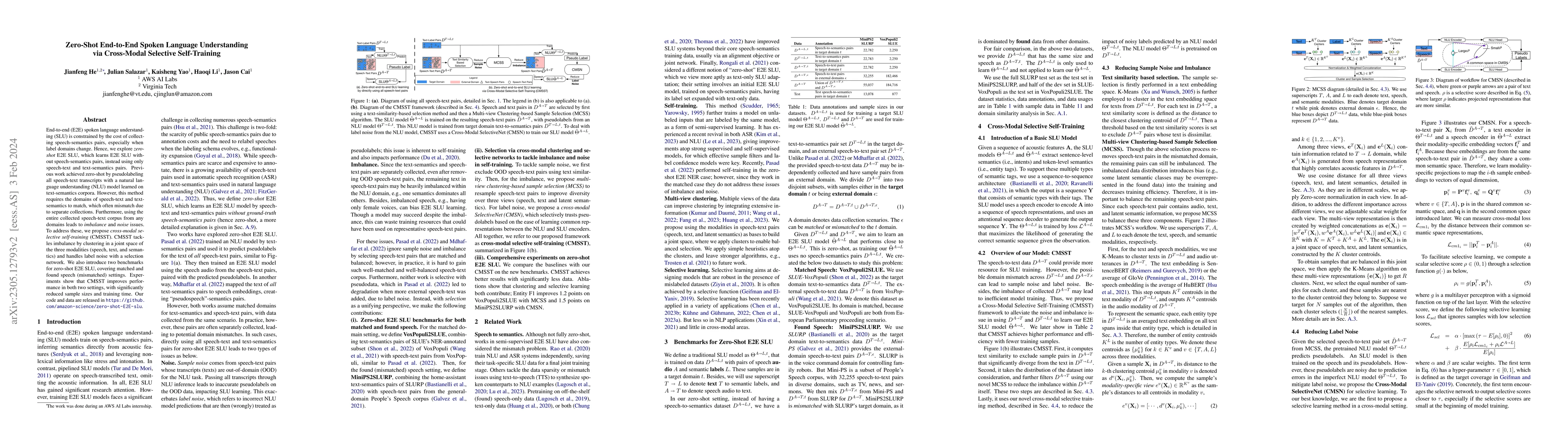 Thumbnail for Zero-Shot End-to-End Spoken Language Understanding via Cross-Modal
  Selective Self-Training