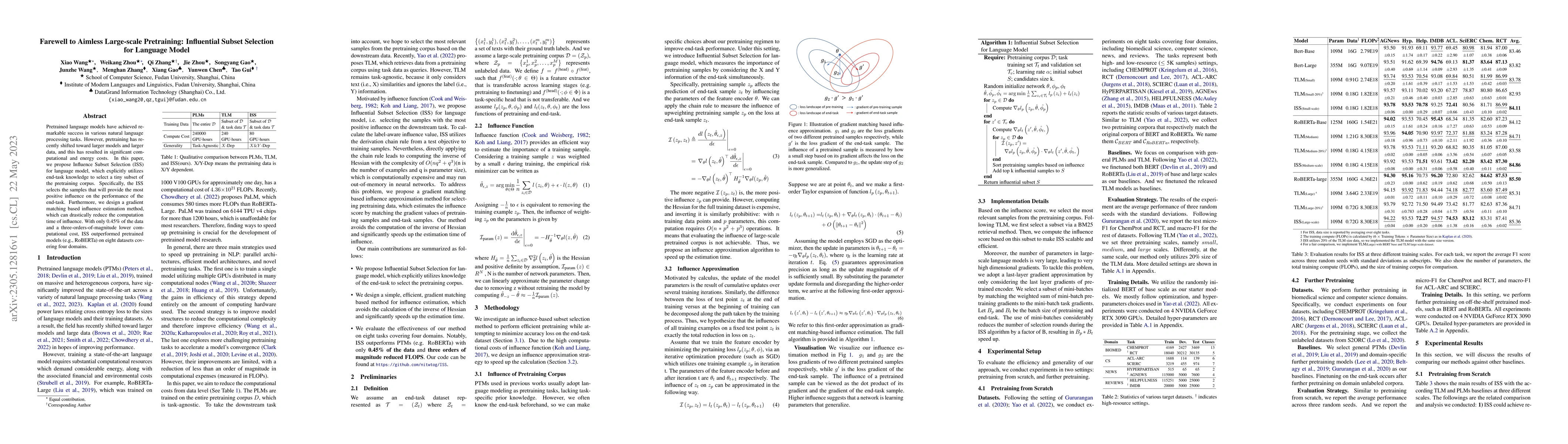 Thumbnail for Farewell to Aimless Large-scale Pretraining: Influential Subset
  Selection for Language Model