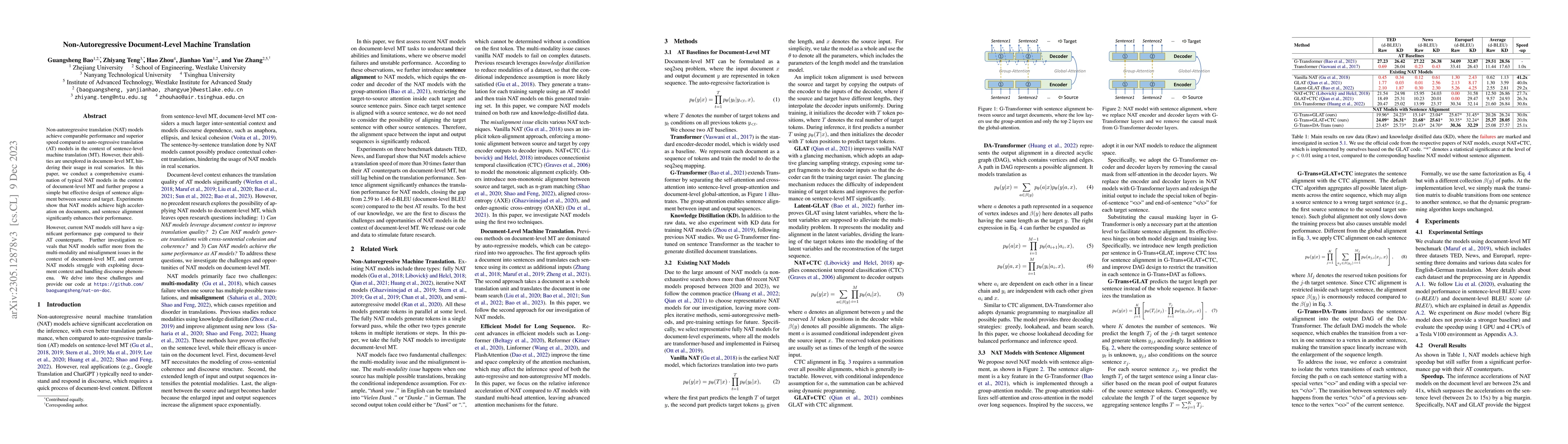 Thumbnail for Non-Autoregressive Document-Level Machine Translation