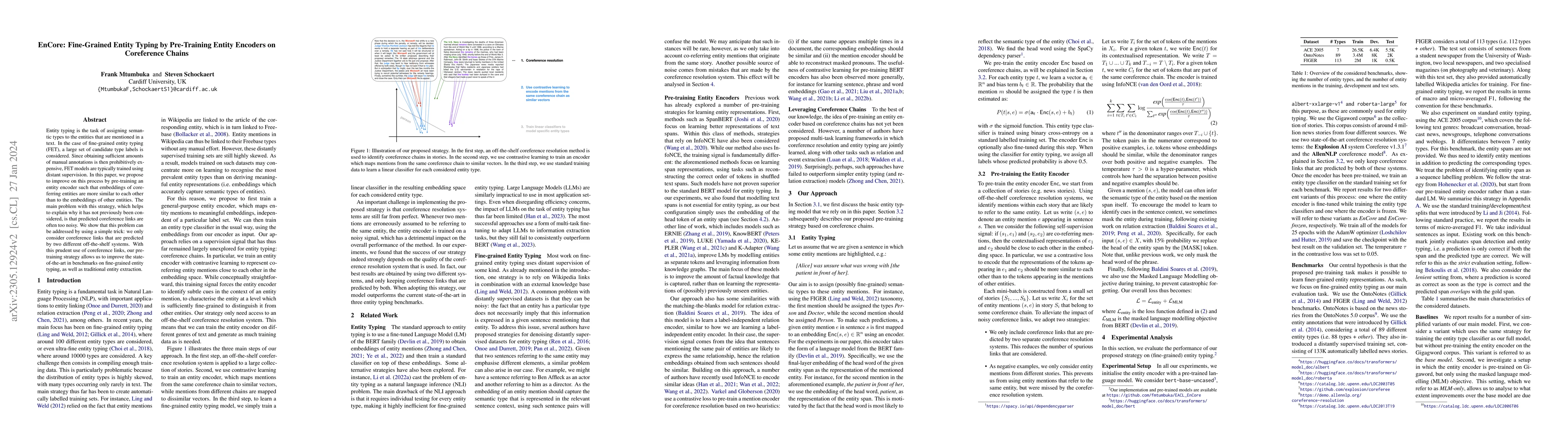 Thumbnail for EnCore: Fine-Grained Entity Typing by Pre-Training Entity Encoders on
  Coreference Chains