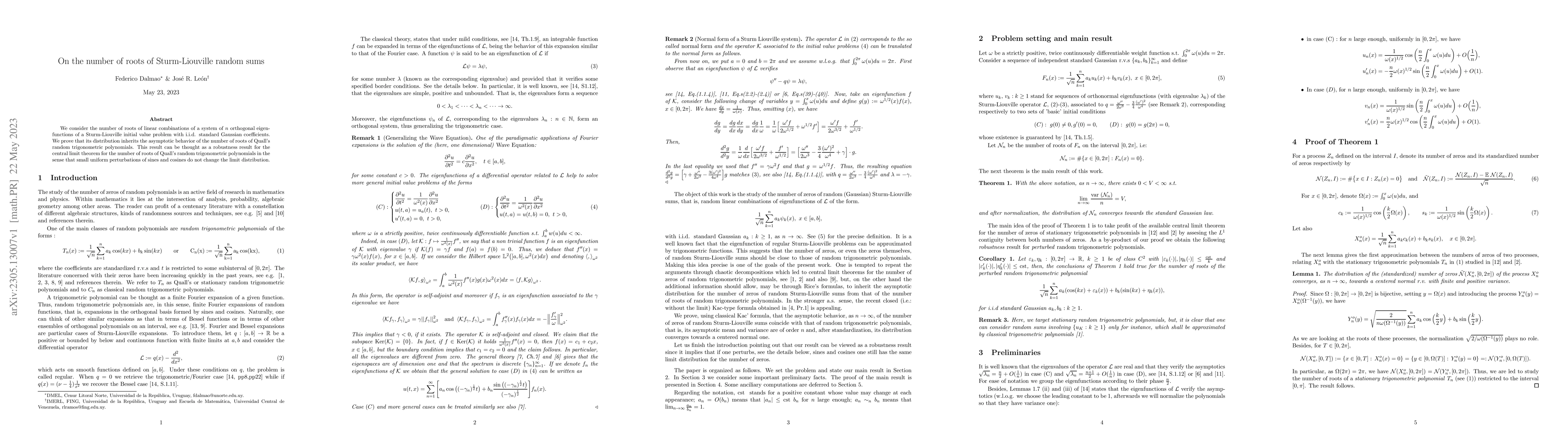 Thumbnail for On the number of roots of Sturm-Liouville random sums