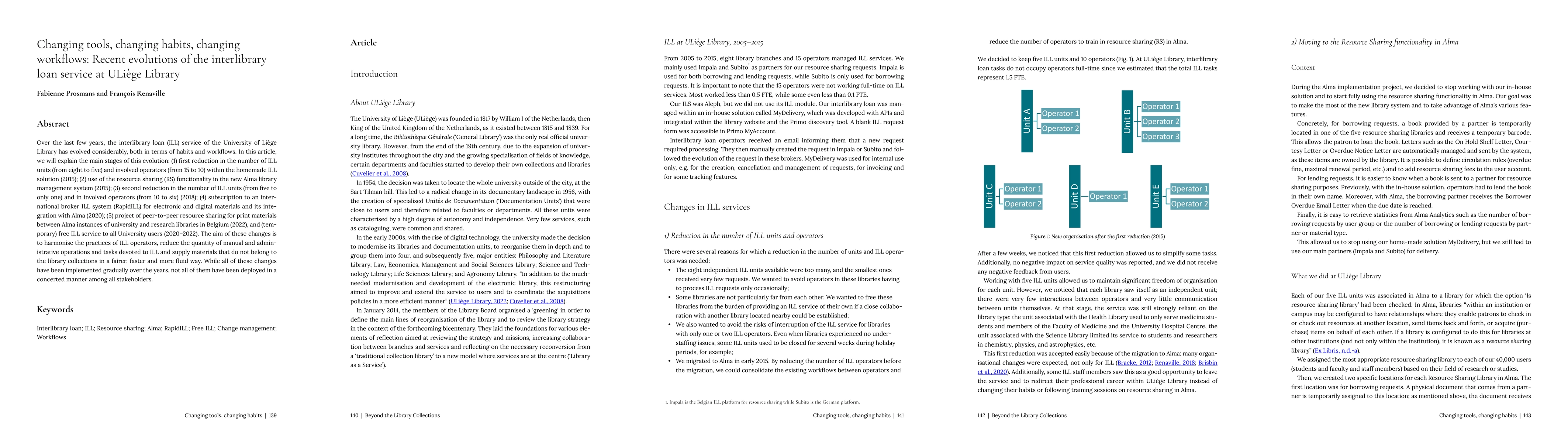 Thumbnail for Changing tools, changing habits, changing workflows: Recent evolutions
  of the interlibrary loan service at ULiege Library