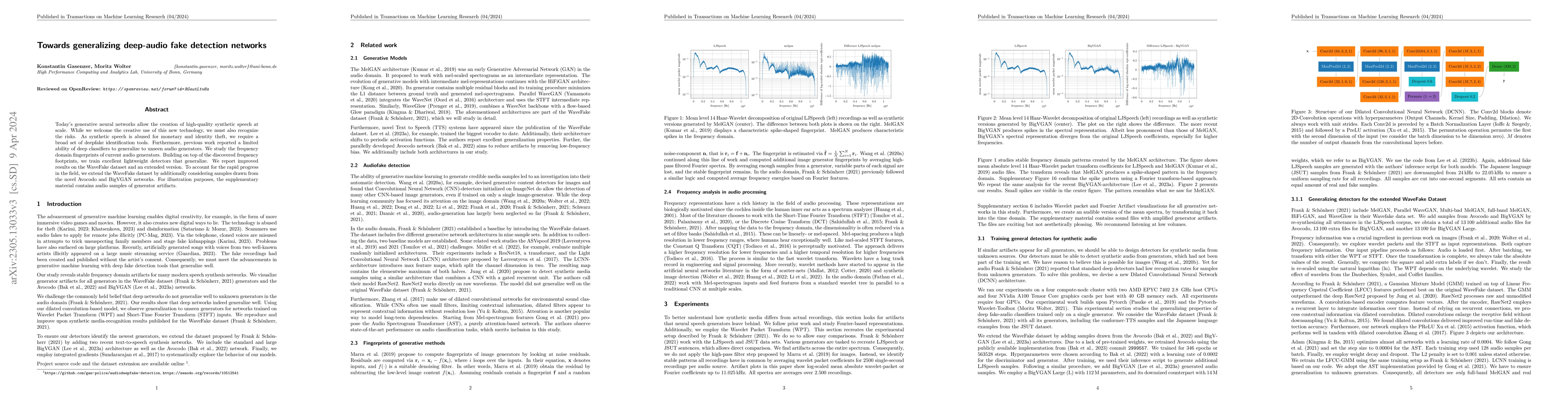 Thumbnail for Towards generalizing deep-audio fake detection networks