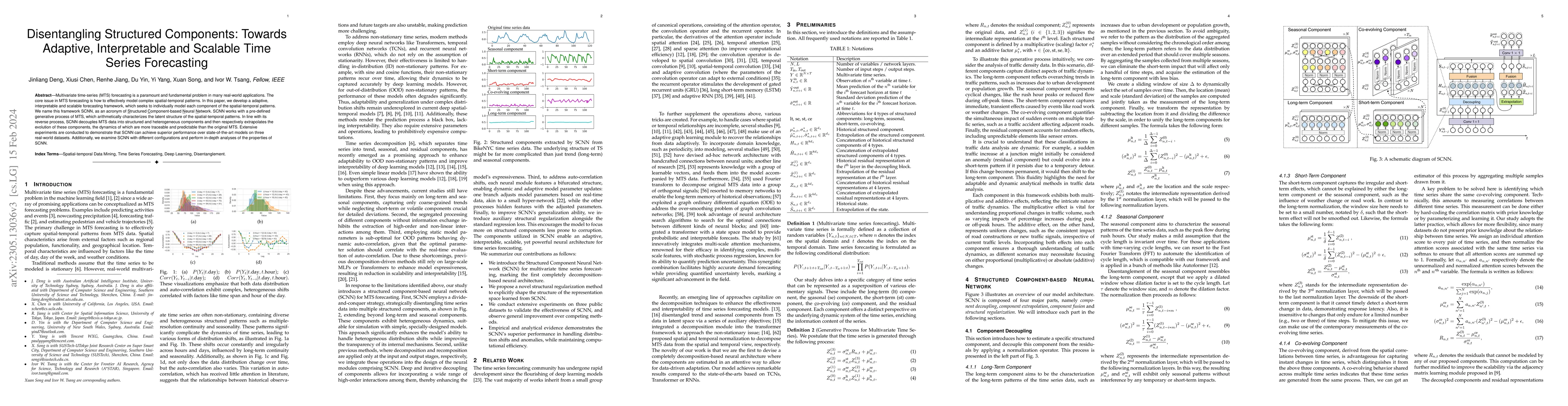 Thumbnail for Disentangling Structured Components: Towards Adaptive, Interpretable and
  Scalable Time Series Forecasting