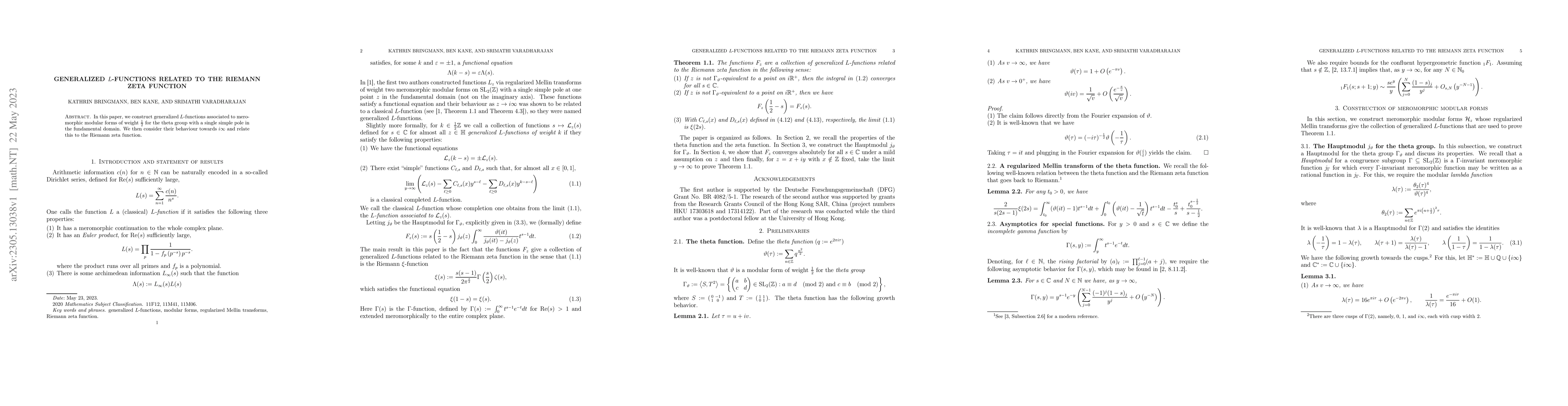 Thumbnail for Generalized $L$-functions related to the Riemann zeta function