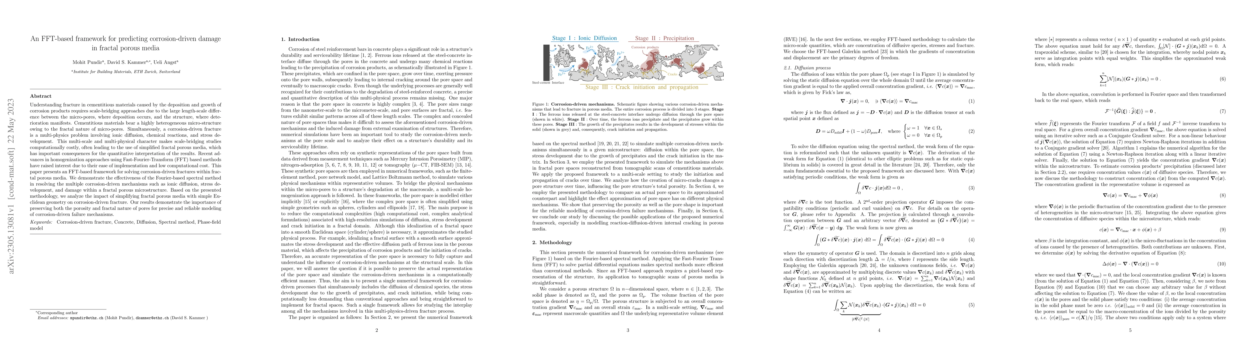 Thumbnail for An FFT-based framework for predicting corrosion-driven damage in fractal
  porous media