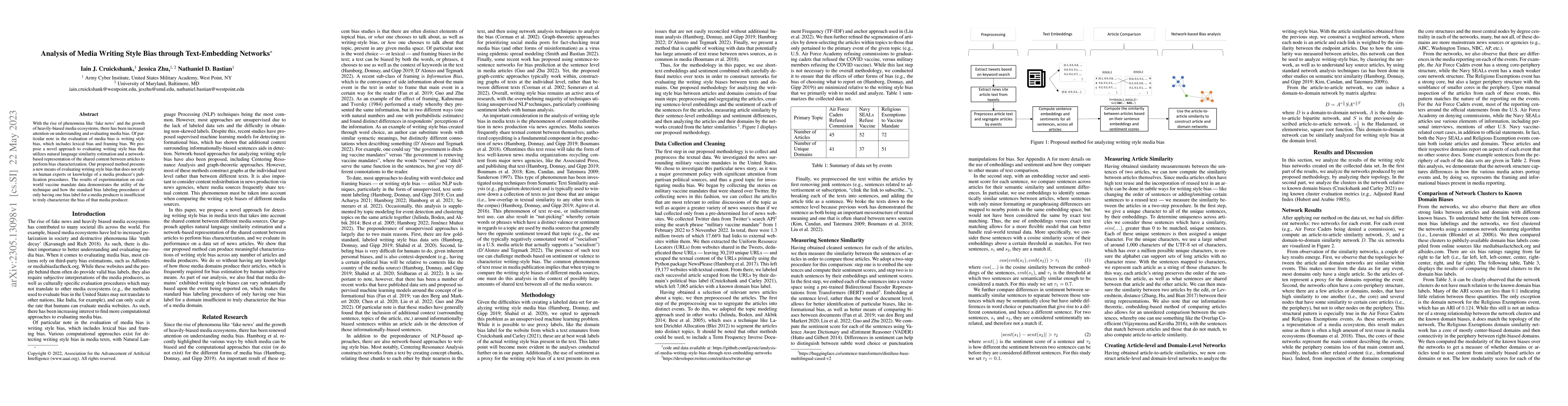 Thumbnail for Analysis of Media Writing Style Bias through Text-Embedding Networks