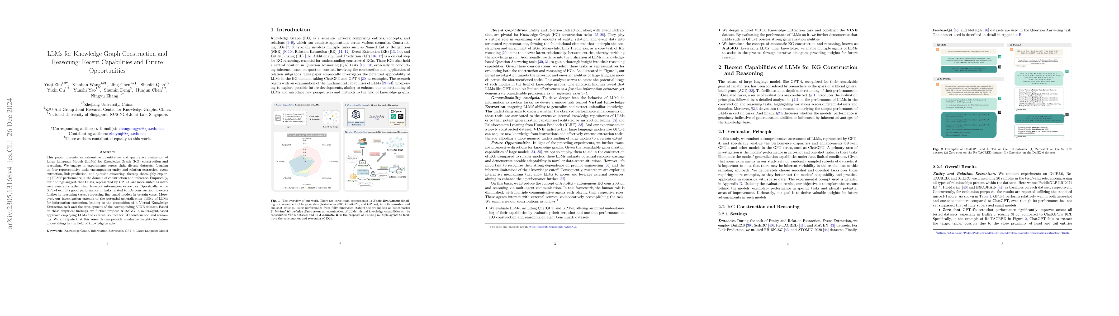 Thumbnail for LLMs for Knowledge Graph Construction and Reasoning: Recent Capabilities
  and Future Opportunities