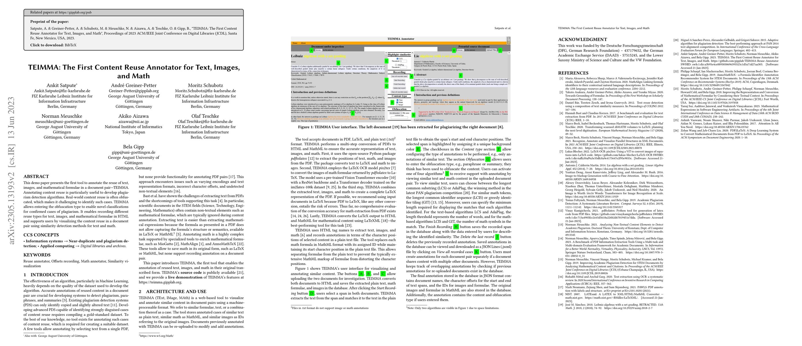 Thumbnail for TEIMMA: The First Content Reuse Annotator for Text, Images, and Math