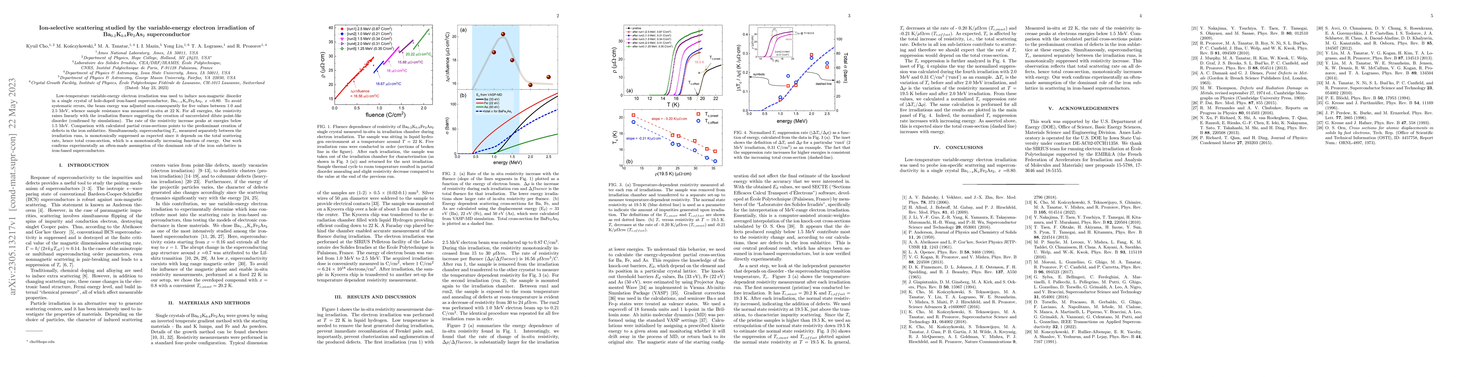 Thumbnail for Ion-selective scattering studied by the variable-energy electron
  irradiation of Ba$_{0.2}$K$_{0.8}$Fe$_2$As$_2$ superconductor