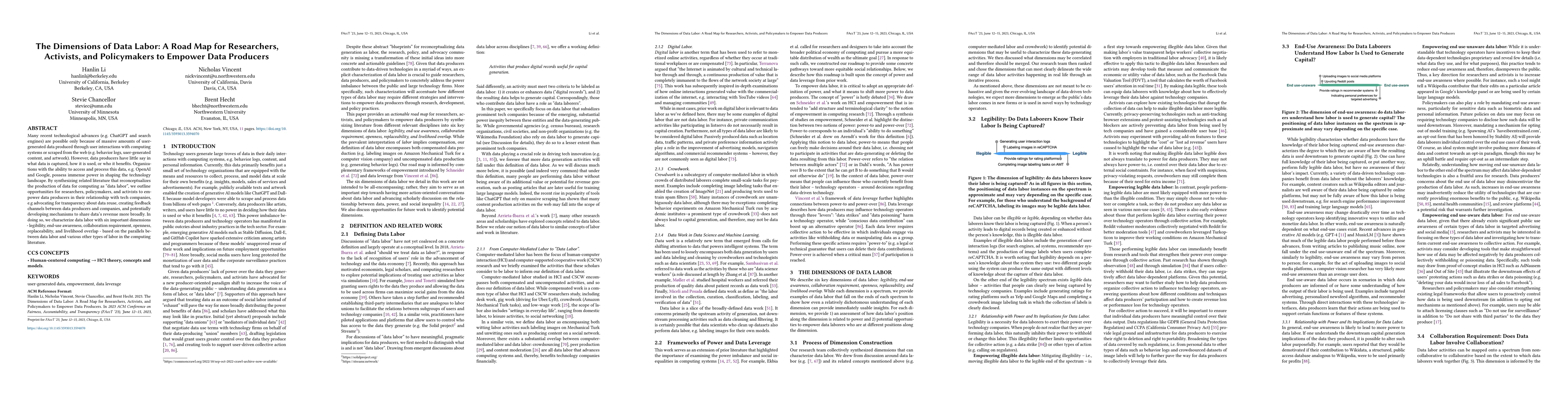 Thumbnail for The Dimensions of Data Labor: A Road Map for Researchers, Activists, and
  Policymakers to Empower Data Producers