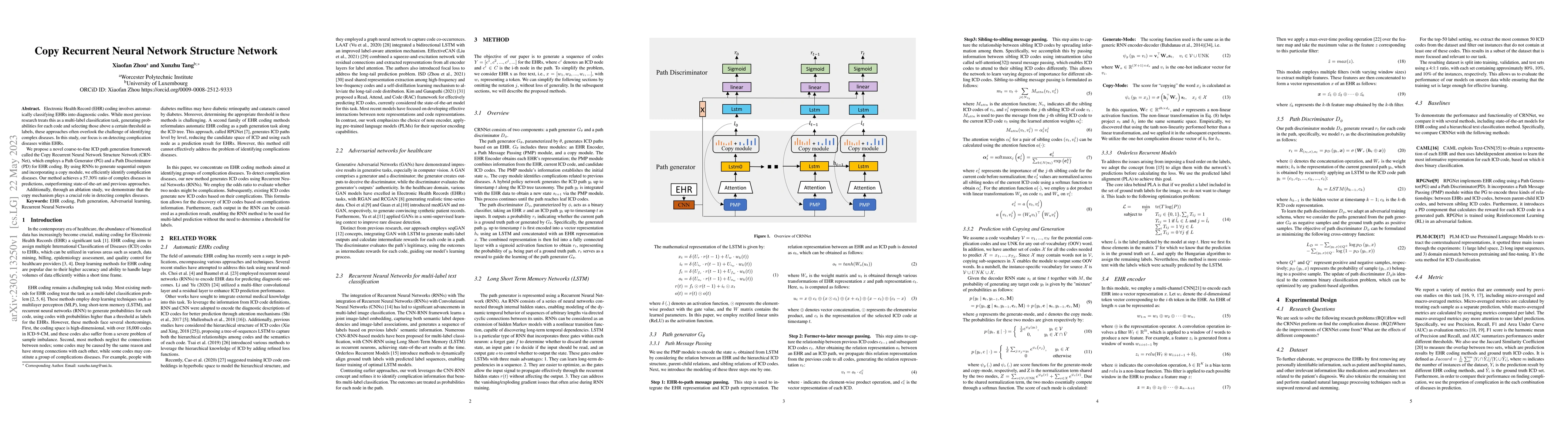 Thumbnail for Copy Recurrent Neural Network Structure Network