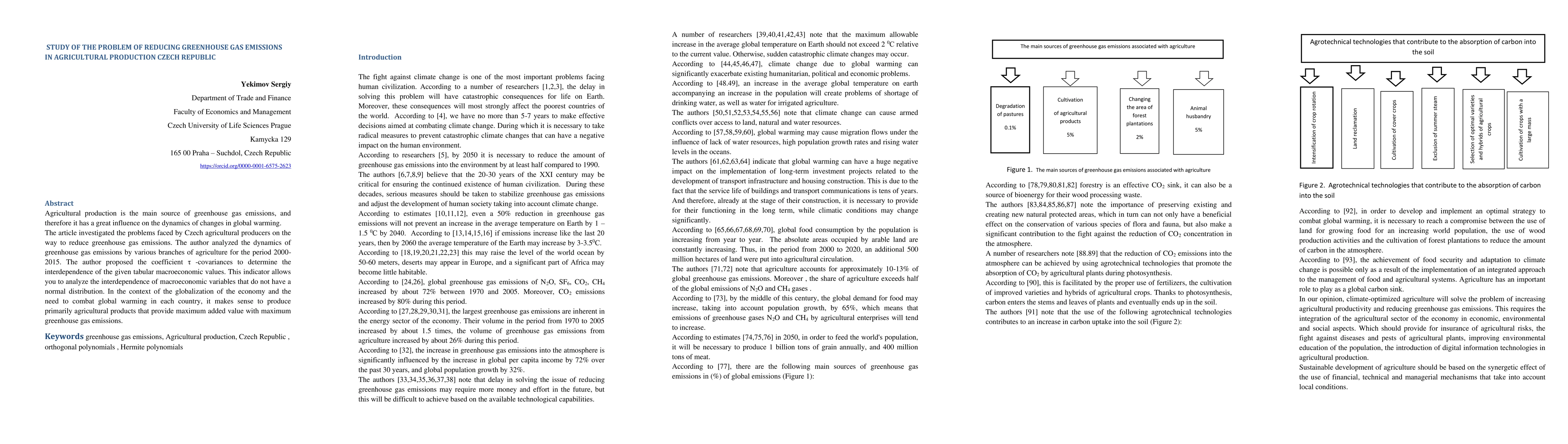 Thumbnail for Study of the problem of reducing greenhouse gas emissions in
  agricultural production Czech Republic