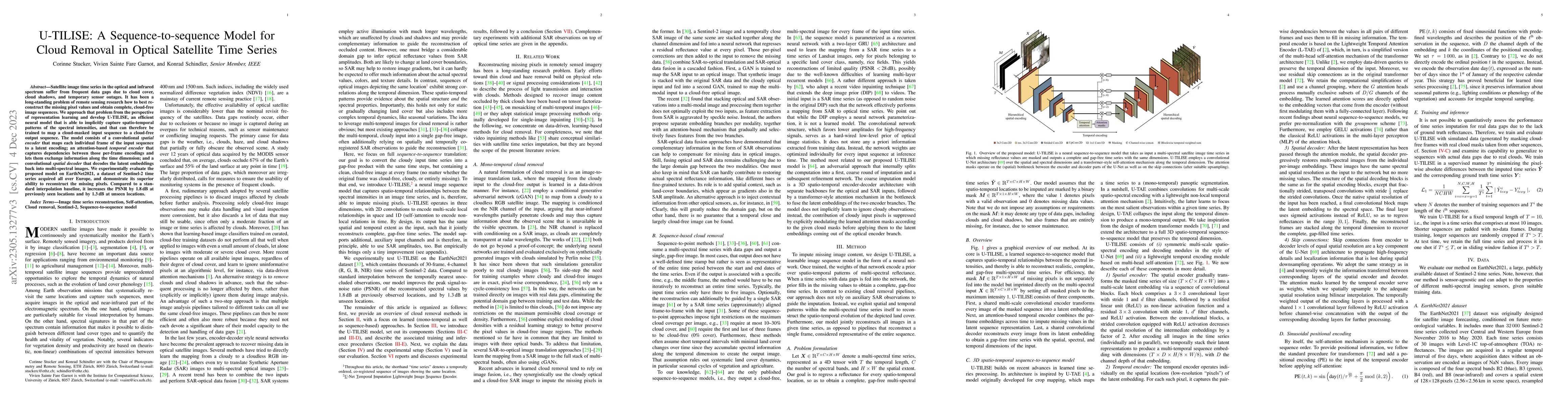 Thumbnail for U-TILISE: A Sequence-to-sequence Model for Cloud Removal in Optical
  Satellite Time Series