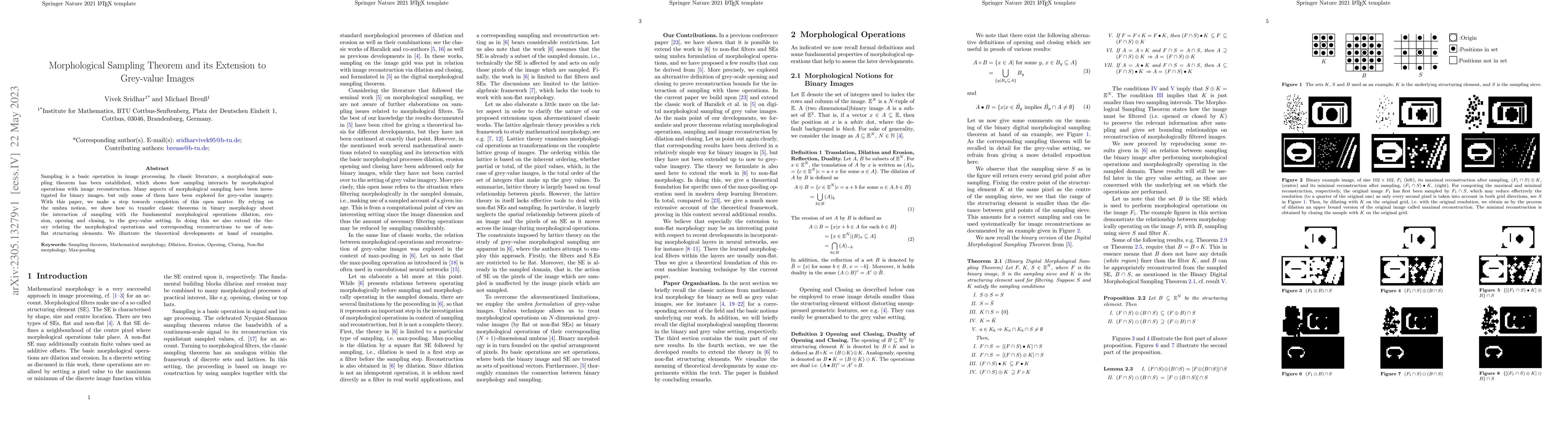 Thumbnail for Morphological Sampling Theorem and its Extension to Grey-value Images