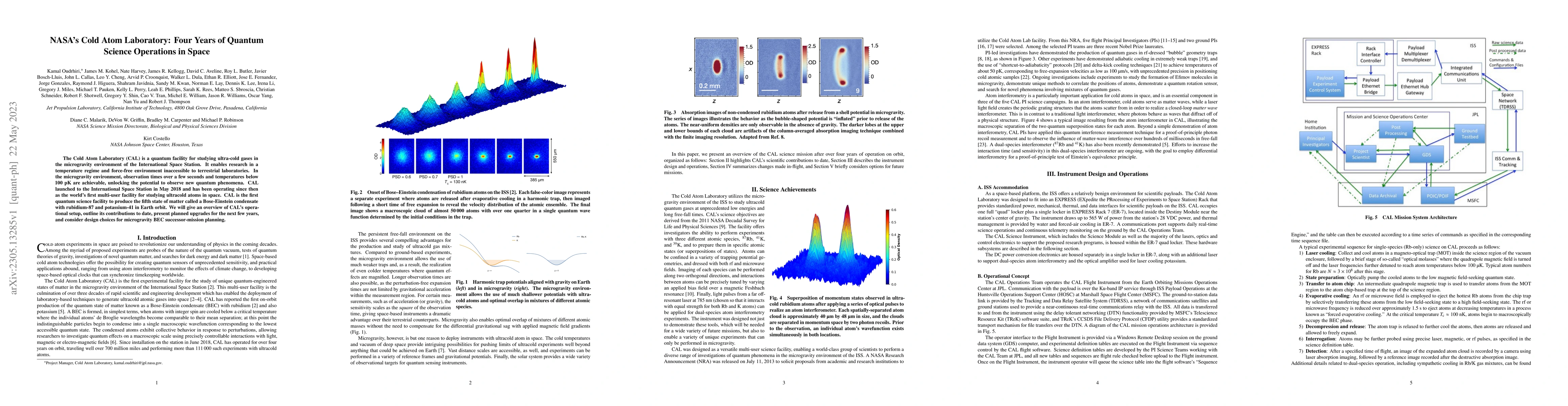 Thumbnail for NASA's Cold Atom Laboratory: Four Years of Quantum Science Operations in
  Space