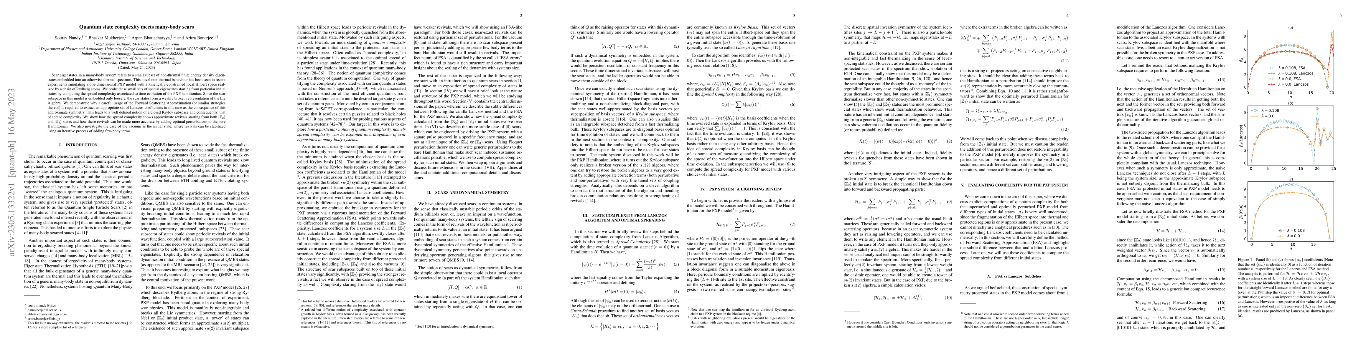 Thumbnail for Quantum state complexity meets many-body scars