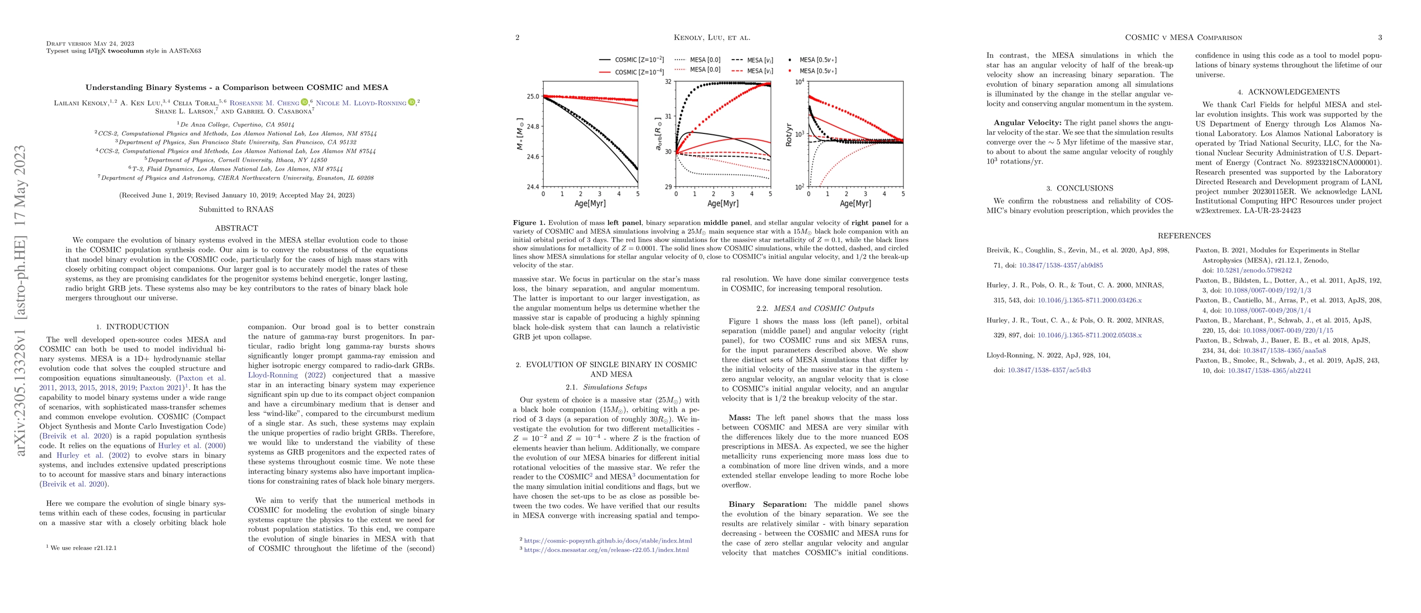 Thumbnail for Understanding Binary Systems -- a Comparison between COSMIC and MESA