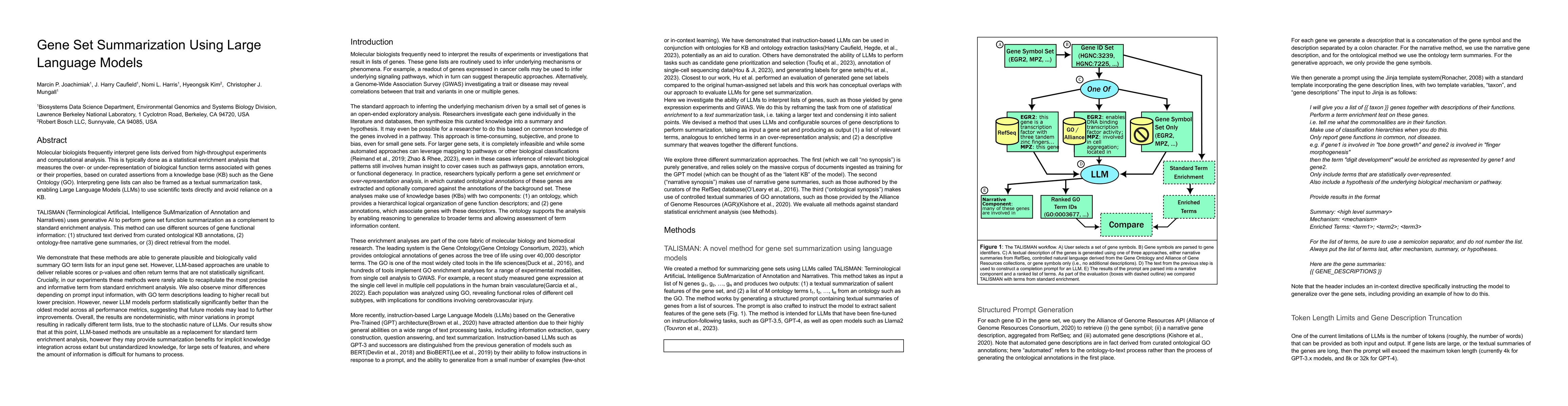 Thumbnail for Gene Set Summarization using Large Language Models