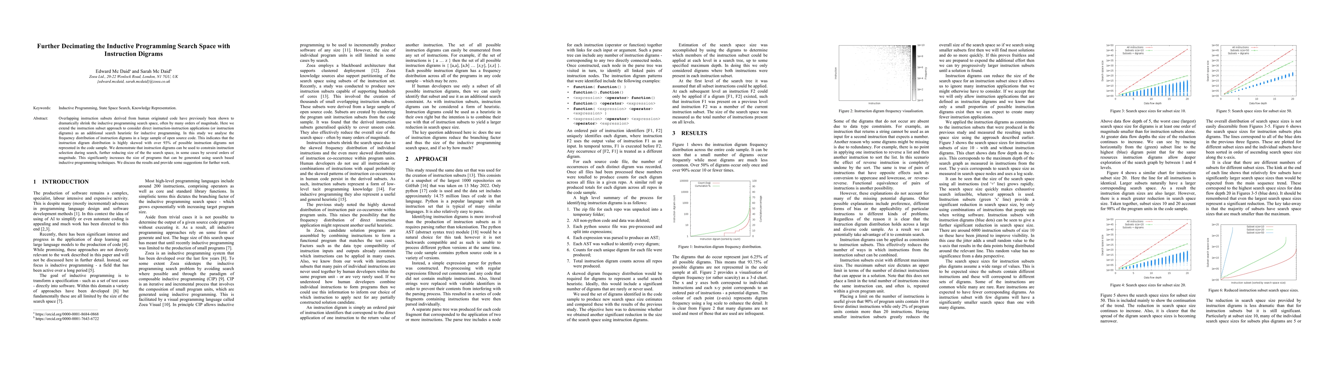 Thumbnail for Further Decimating the Inductive Programming Search Space with
  Instruction Digrams