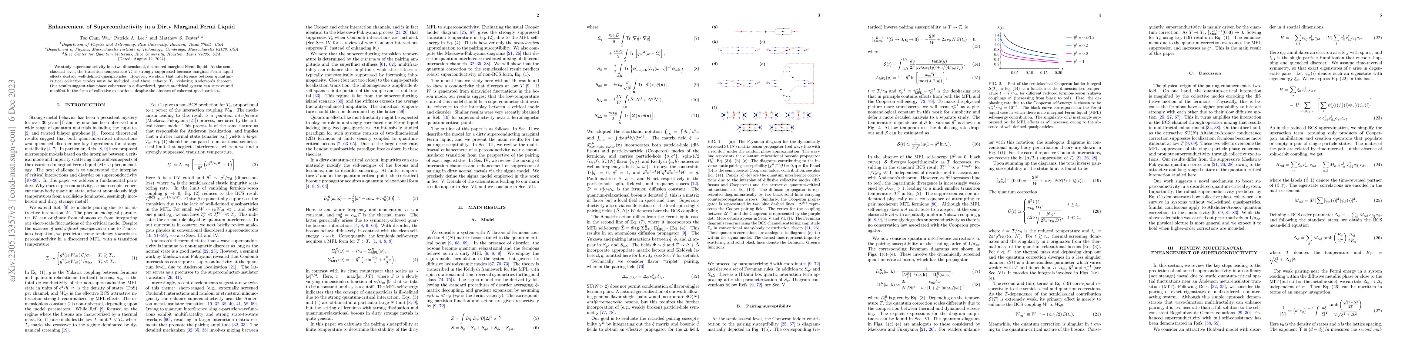 Thumbnail for Enhancement of Superconductivity in a Dirty Marginal Fermi Liquid