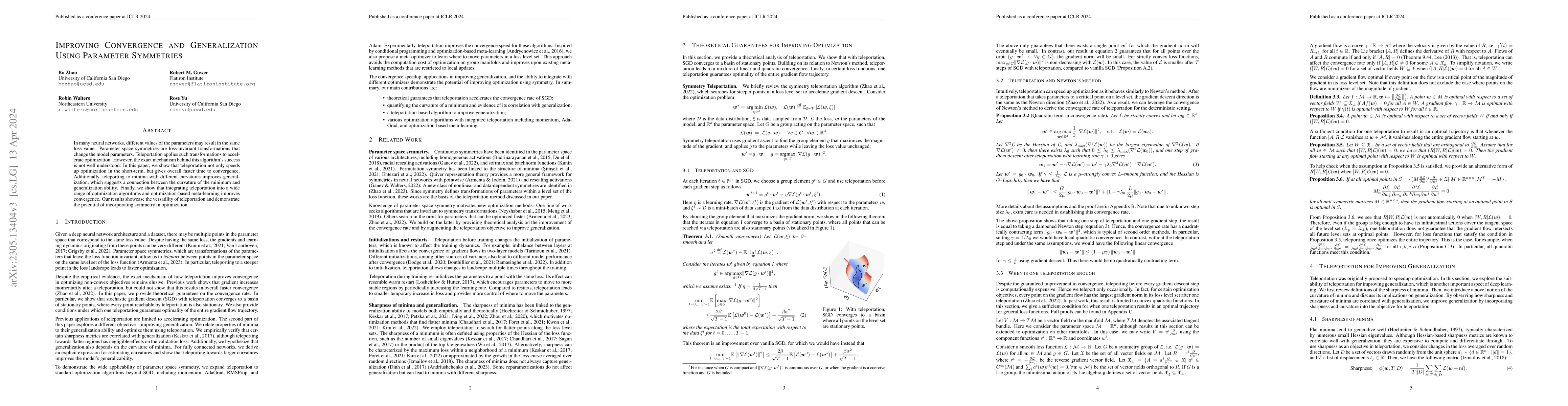 Thumbnail for Improving Convergence and Generalization Using Parameter Symmetries