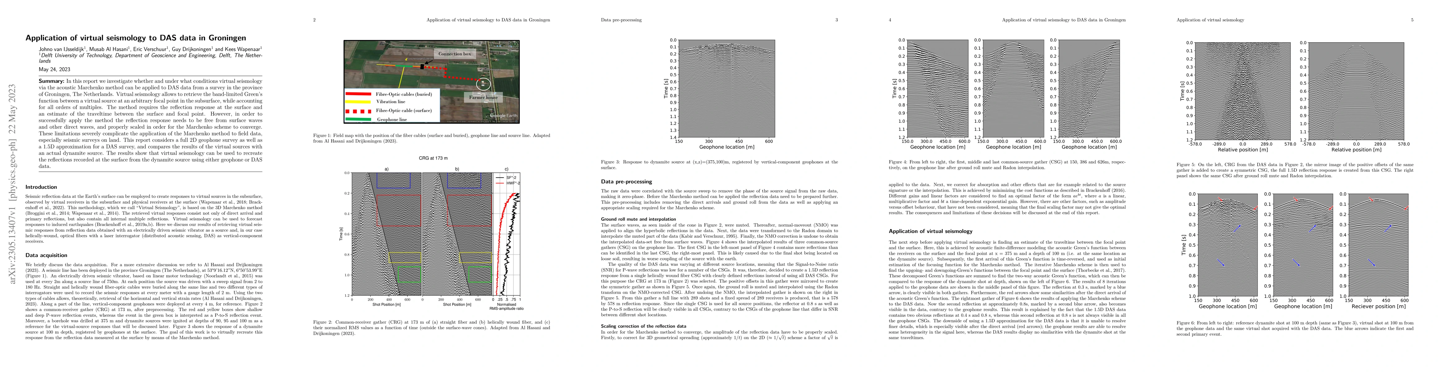 Thumbnail for Application of virtual seismology to DAS data in Groningen