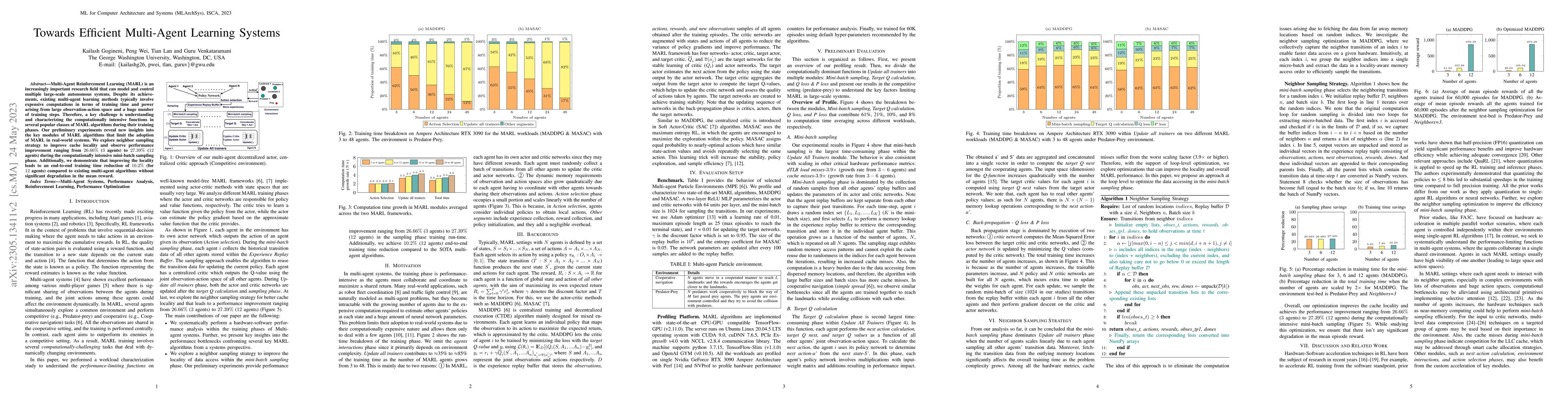 Thumbnail for Towards Efficient Multi-Agent Learning Systems