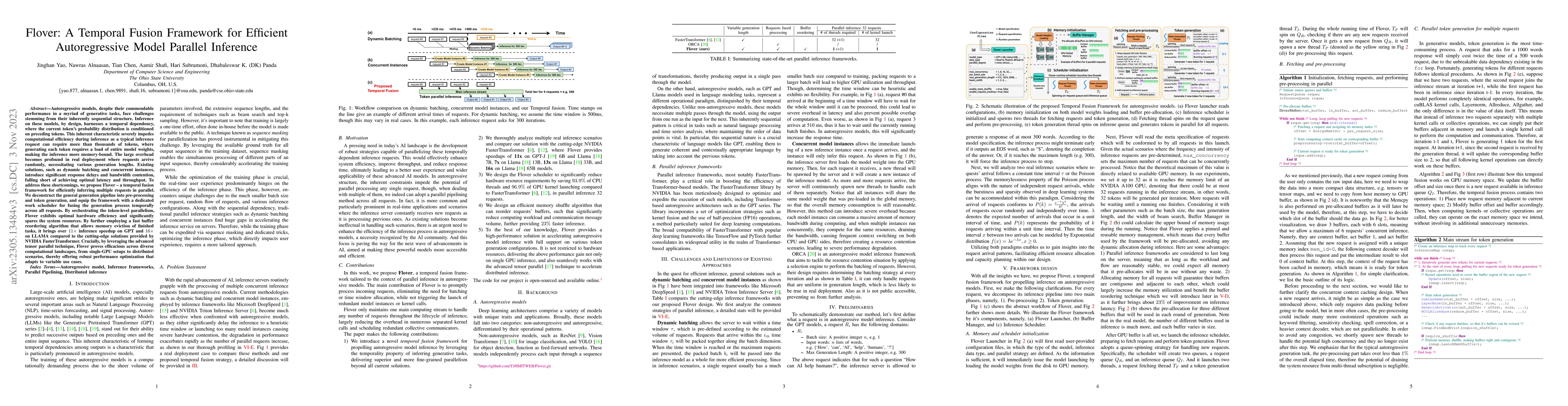 Thumbnail for Flover: A Temporal Fusion Framework for Efficient Autoregressive Model
  Parallel Inference